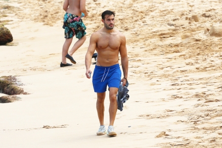 EXCLUSIVE: Britney Spear's boyfriend Sam Asghari takes a solo stroll on the beach while on vacation in Maui. 05 May 2021 Pictured: Sam Asghari. Photo credit: MEGA TheMegaAgency.com +1 888 505 6342 (Mega Agency TagID: MEGA752063_006.jpg) [Photo via Mega Agency]