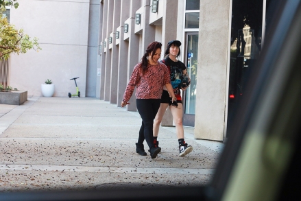 Los Angeles, CA  - *EXCLUSIVE*  - Chart-Topping pop singer Billie Eilish walks alongside a friend after the two finish up a Wednesday workout in Los Angeles. Billie, wearing a black graphic tee and matching workout shorts, was spotted with a smile on her face as she walked back to her ride with a water bottle in hand.
Pictured: Billie Eilish
BACKGRID USA 2 NOVEMBER 2022 
USA: +1 310 798 9111 / usasales@backgrid.com
UK: +44 208 344 2007 / uksales@backgrid.com
*UK Clients - Pictures Containing ChildrenPlease Pixelate Face Prior To Publication*